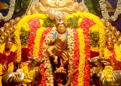Krishna is worshiped in Oothukadu village as Kalinga Narthana Perumal